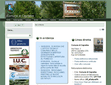 Tablet Screenshot of comune.capralba.gov.it